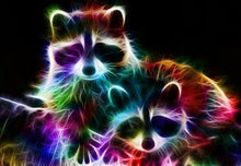 Load image into Gallery viewer, Raccoon Colors Diamond Painting Kit - DIY
