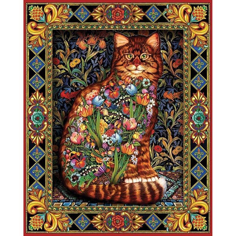 Mosaic Cat Diamond Painting Kit - DIY