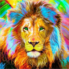 Load image into Gallery viewer, Lion Full All Colors Different  Diamond Painting Kit - DIY
