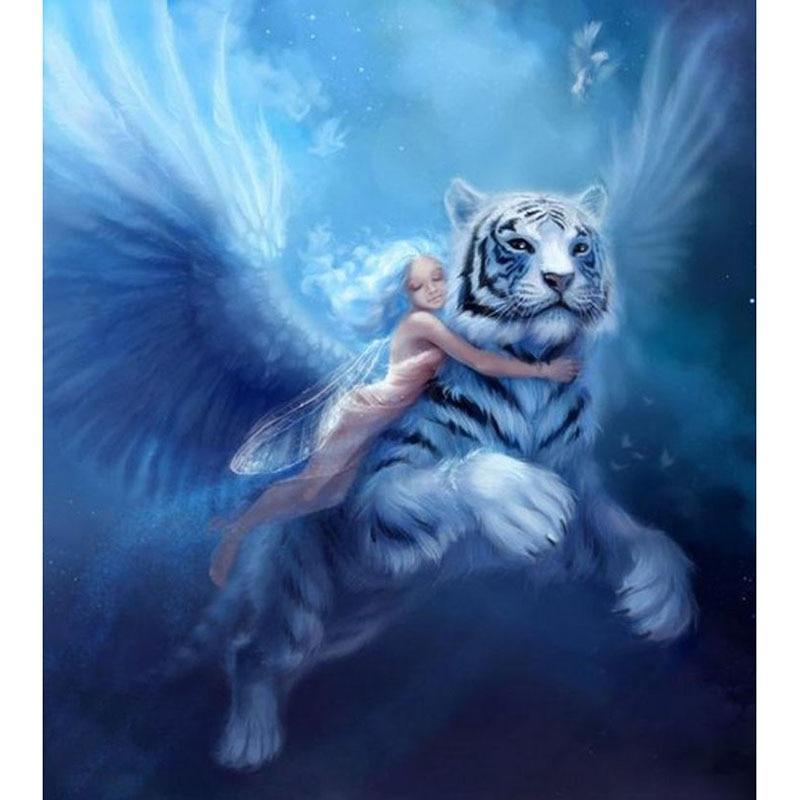 Angels And Tigers Diamond Painting Kit - DIY