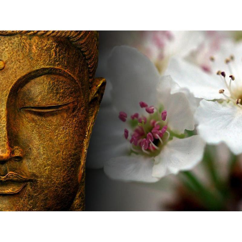 Buddha And Flowers Diamond Painting Kit - DIY