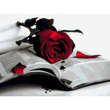 Load image into Gallery viewer, Roses And Books Diamond Painting Kit - DIY

