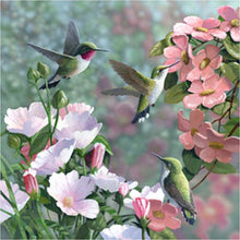 Load image into Gallery viewer, Hummingbirds Flowers Diamond Painting Kit - DIY
