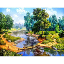 Load image into Gallery viewer, Forest River Diamond Painting Kit - DIY
