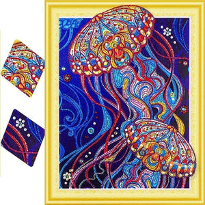 Special Shape Jellyfish Colorful Diamond Painting Kit - DIY