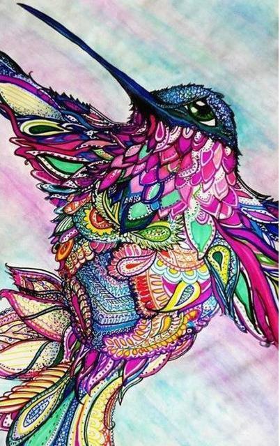 Hummingbird Colors Diamond Painting Kit - DIY