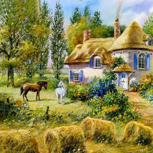 Load image into Gallery viewer, Cabin Horse Diamond Painting Kit - DIY
