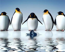 Load image into Gallery viewer, Reflection Penguins Diamond Painting Kit - DIY
