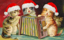 Load image into Gallery viewer, Cat Christmas Funny Diamond Painting Kit - DIY
