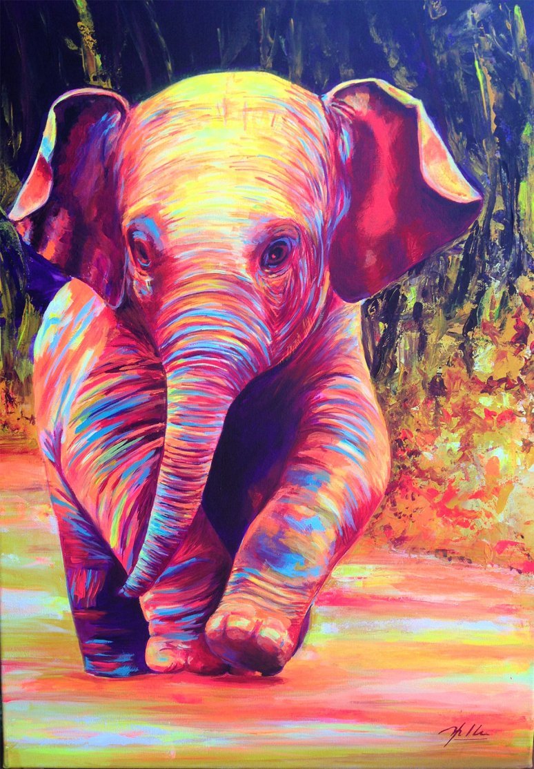 Elephant Full Colors Diamond Painting Kit - DIY