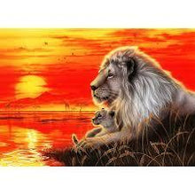 Load image into Gallery viewer, Lion And Baby Diamond Painting Kit - DIY
