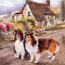 Load image into Gallery viewer, Cabin Dogs Diamond Painting Kit - DIY
