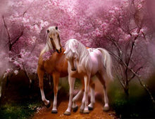 Load image into Gallery viewer, Horses Rose Love Diamond Painting Kit - DIY
