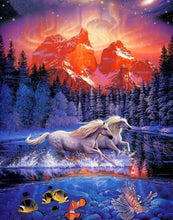 Load image into Gallery viewer, Horses Fish Diamond Painting Kit - DIY
