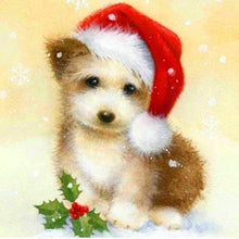 Load image into Gallery viewer, Christmas Dog Little Diamond Painting Kit - DIY
