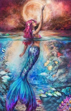 Load image into Gallery viewer, Mermaid Red Diamond Painting Kit - DIY
